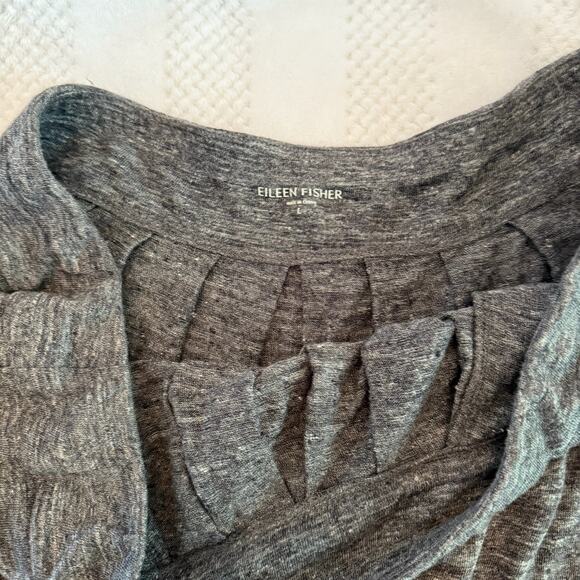 new eileen fisher gray mini skirt size Large - Picture 2 of 3